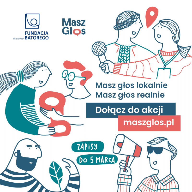 Działaj lokalnie – skorzystaj z pomocy ogólnopolskiej akcji Masz Głos! - grafika basic