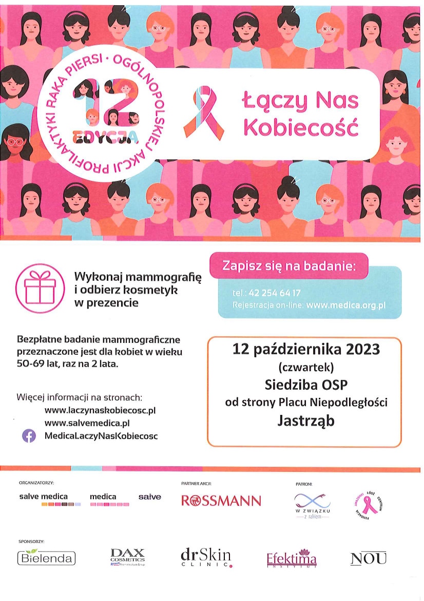 plakat profilaktyka raka piersi 12 edycja