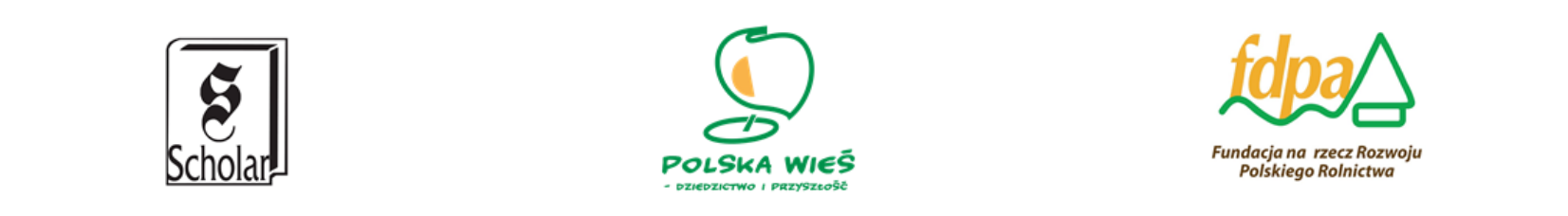 Loga - Scholar - Polska Wieś dziedzictwo i przyszłość - Fundacja na rzecz Rozwoju Polskiego Rolnictwa 