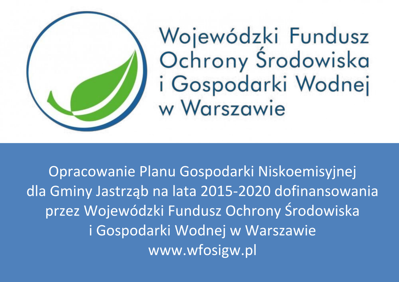 Logo - Wojewódzki Fundusz Ochrony Środowiska i Gospodarki Wodnej