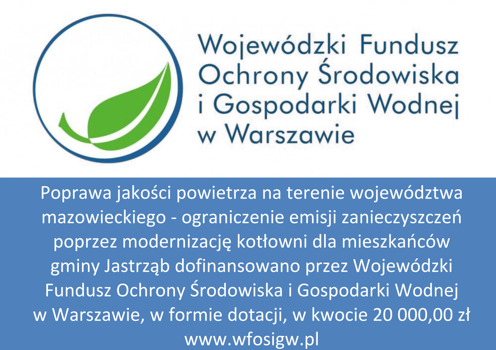 Logo - Wojewódzki Fundusz Ochrony Środowiska i Gospodarki Wodnej