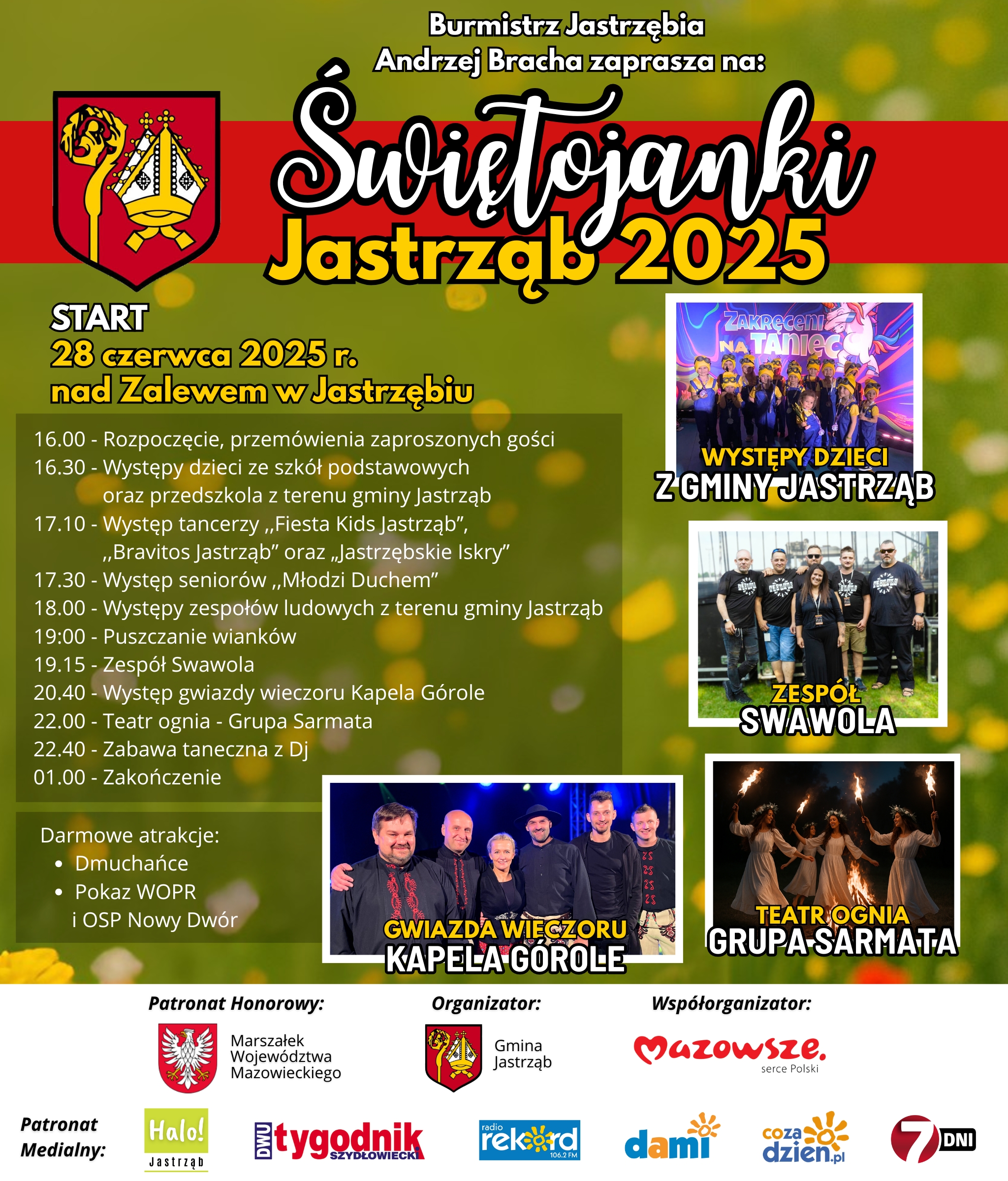 Plakat - Świętojanki Jastrząb 2025 treść w artykule