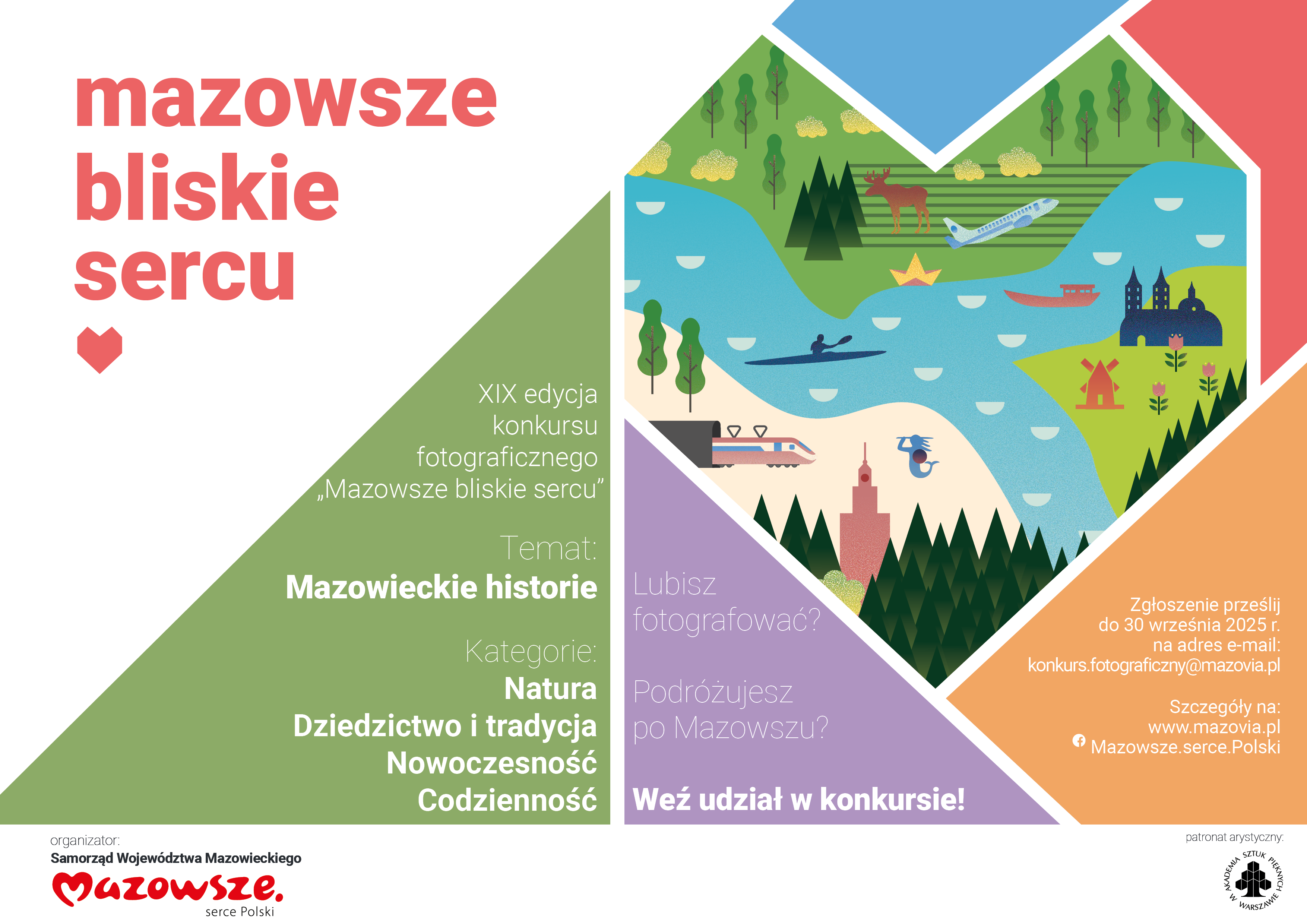 Plakat XIX edycji konkursu fotograficznego „Mazowsze bliskie sercu”