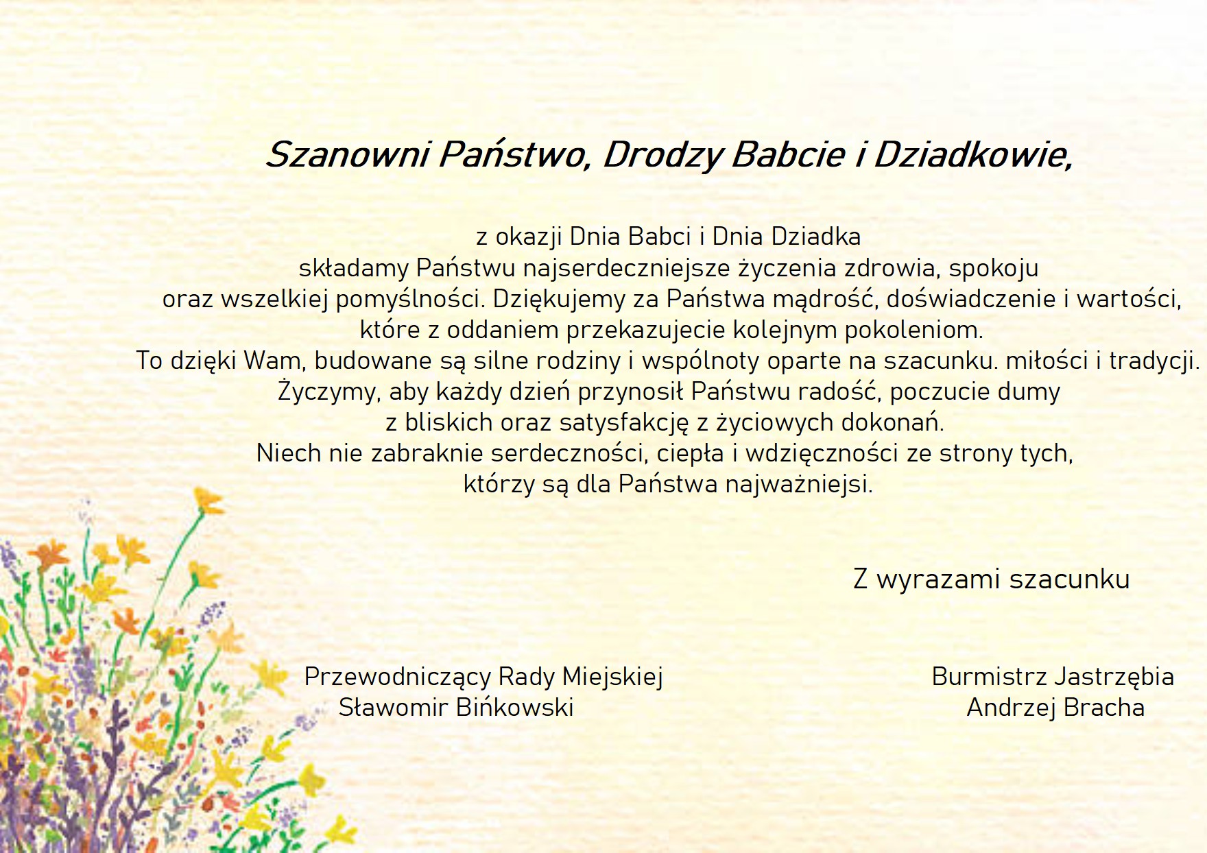 Życzenia z okazji dnia Babci i Dziadka - treść w artykule