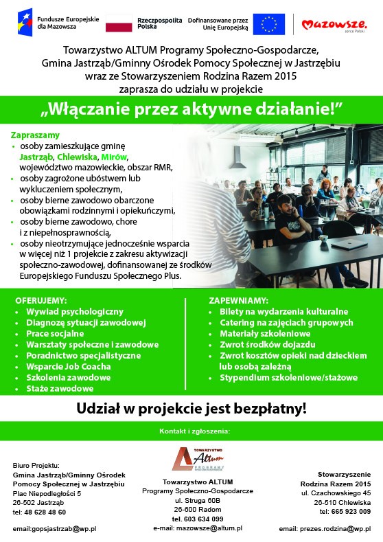 "Włączanie przez aktywne działanie!" - treść w artykule