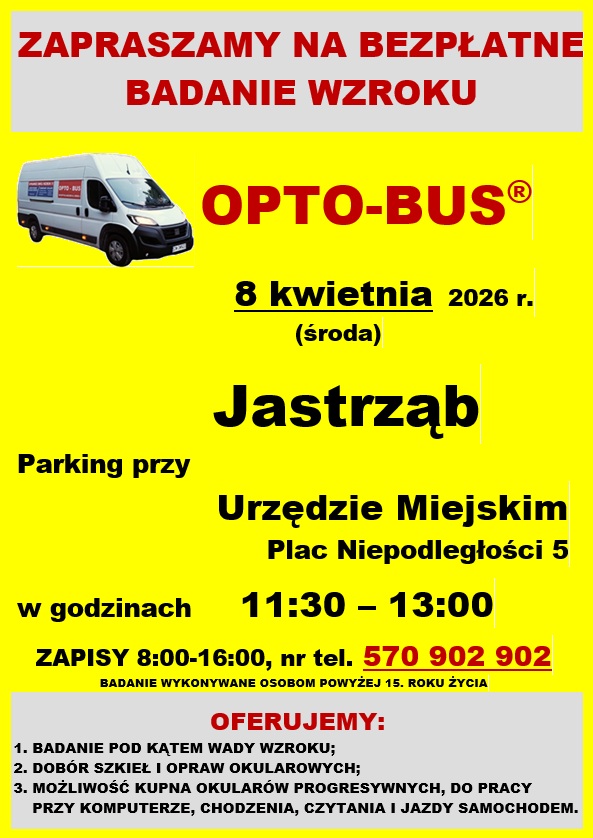 "Bezpłatne Badanie Wzroku" - treść w artykule