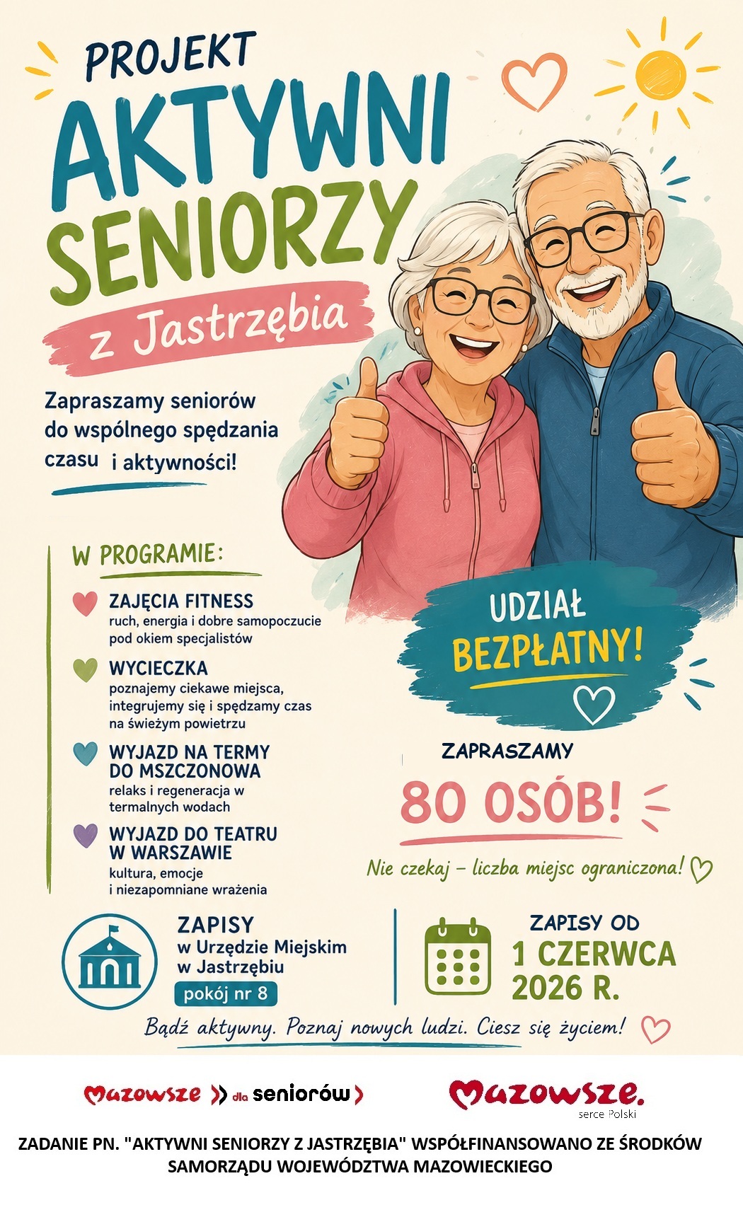 "Projekt Aktywni Seniorzy z Jastrzębia" - treść w artykule