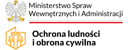 Loga - Ministerstwo Spraw Wewnętrznych i Administracji, oraz Ochrona ludności i obrona cywilna