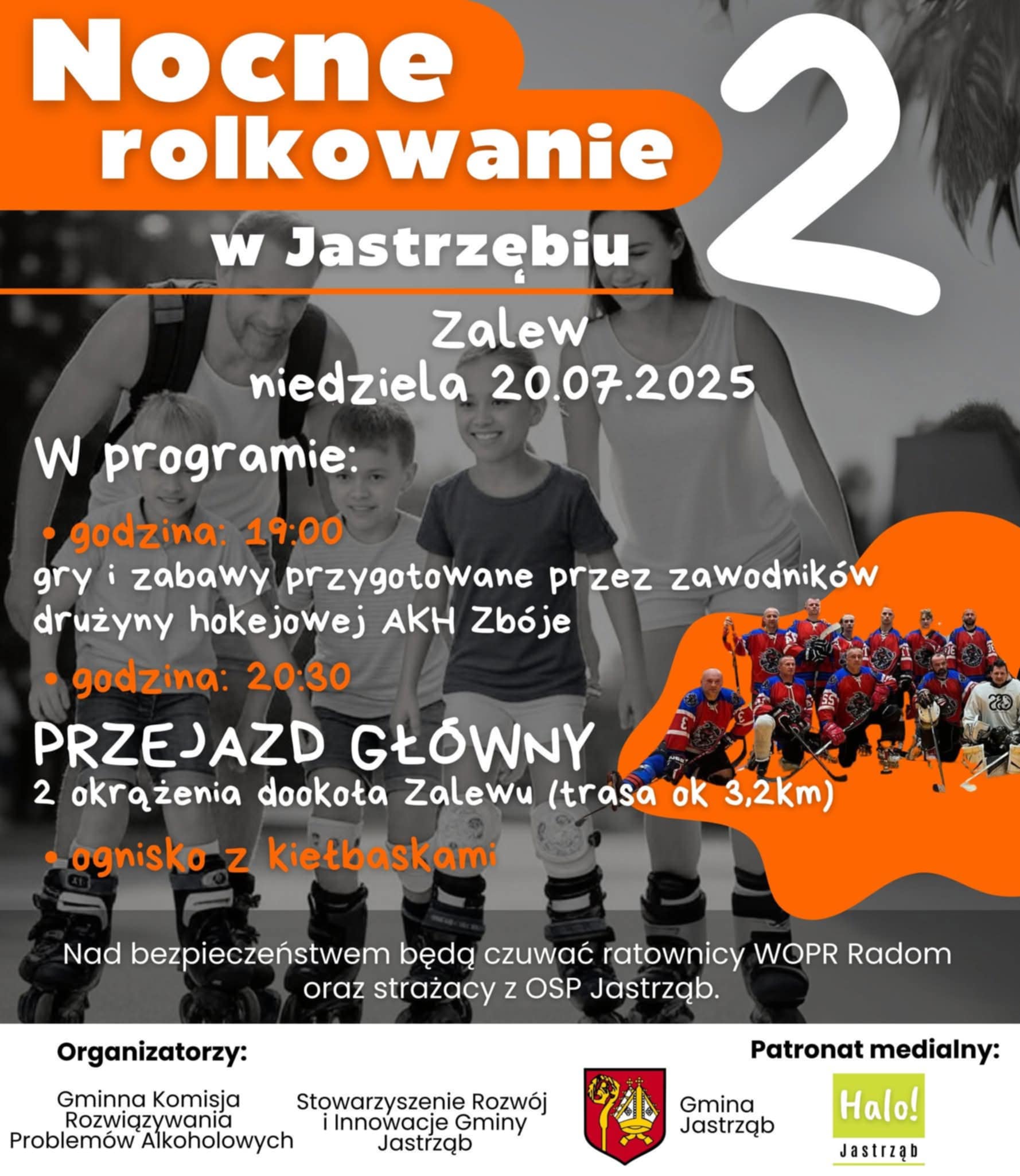 Nocne rolkowanie w Jastrzębiu 2 - treść w artykule