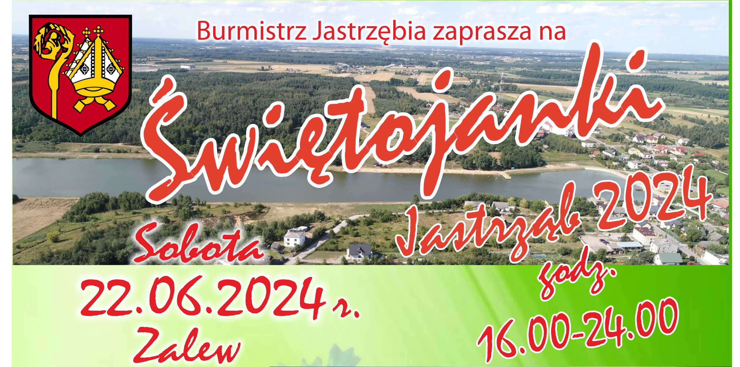 Świętojanki 2024 - Zalew w Jastrzębiu 22.06.2024 r. godz. 14.00